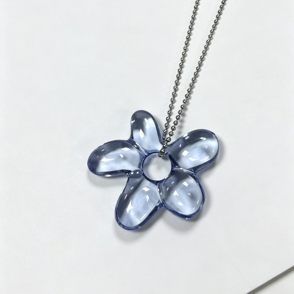 Blue Floral Statement Necklace JLTN2054