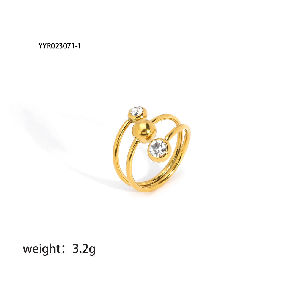 Just Lil Things Artificial Gold Rings JLTR0358