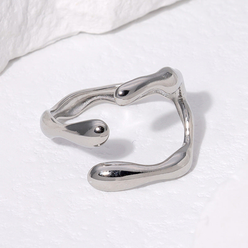 Molten Silver Sculpt Ring JLTR0538