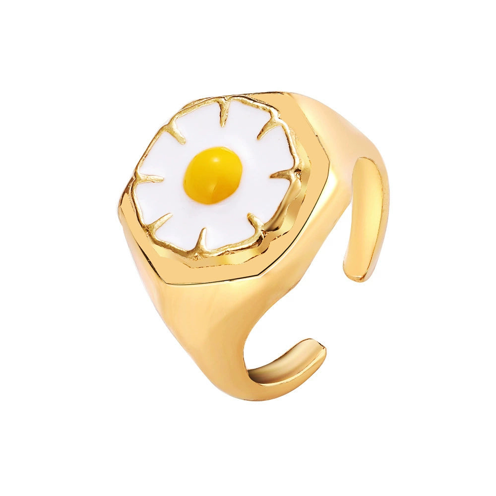 Daisy Bloom Gold Ring JLTR0544