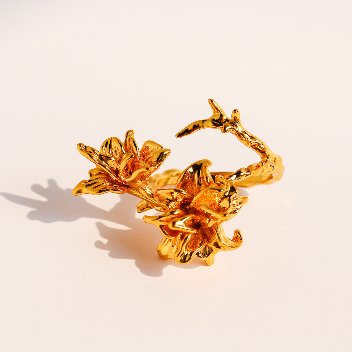 Golden Wildflower Wrap Ring JLTR0598