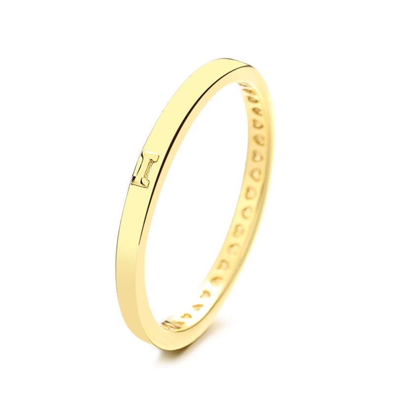 Elegant Faith Sleek Initial ‘I’ Ring JLTR0602