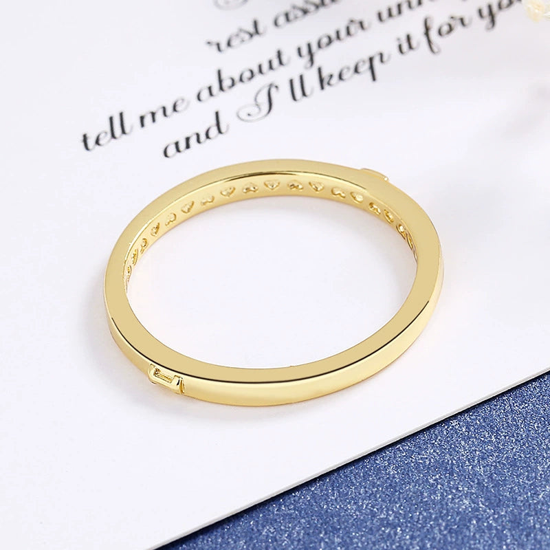 Elegant Faith Sleek Initial ‘I’ Ring JLTR0602