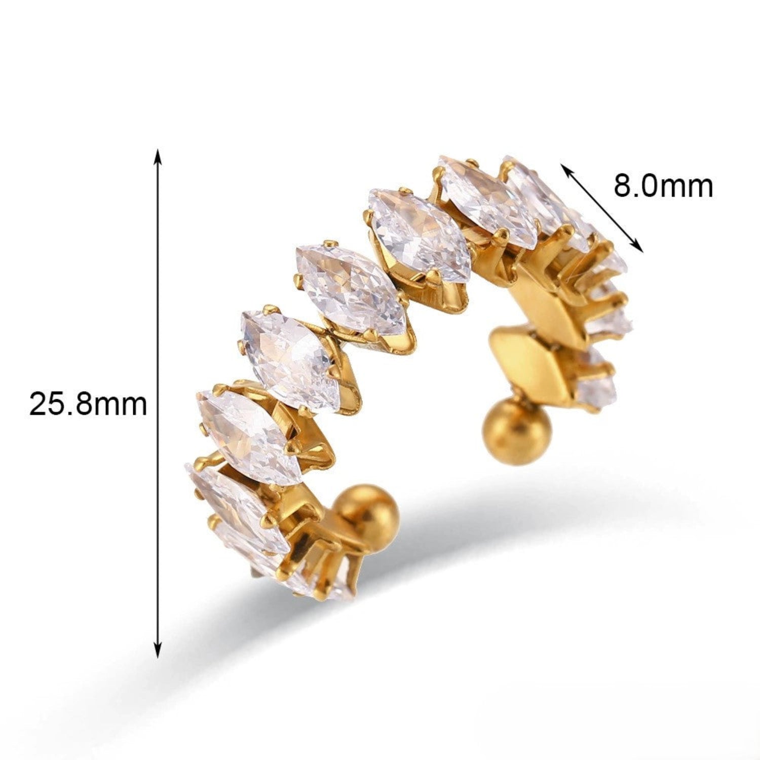 Crystal Marquise Adjustable Ring JLTR0616
