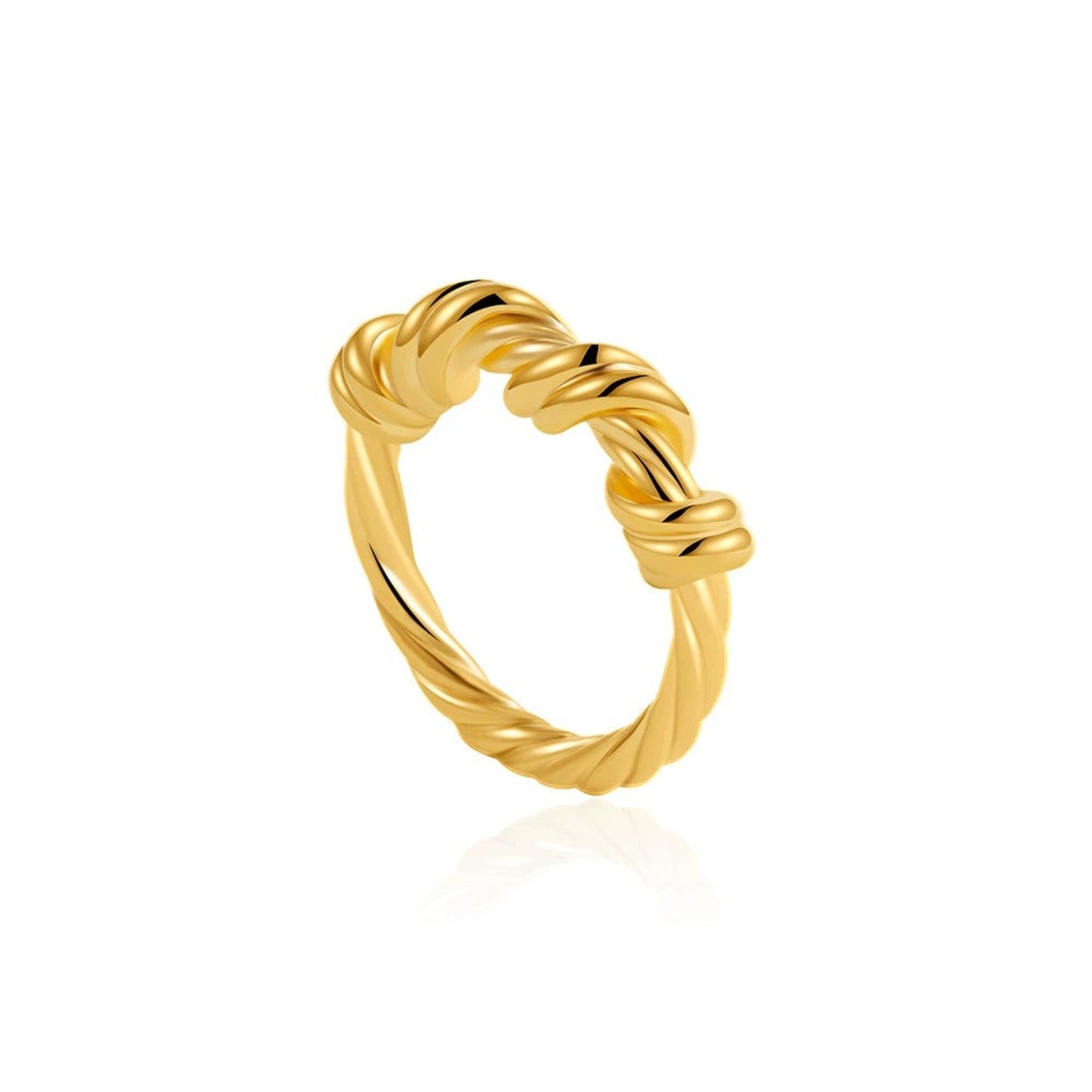 Golden Twine Knot Ring JLTR0628