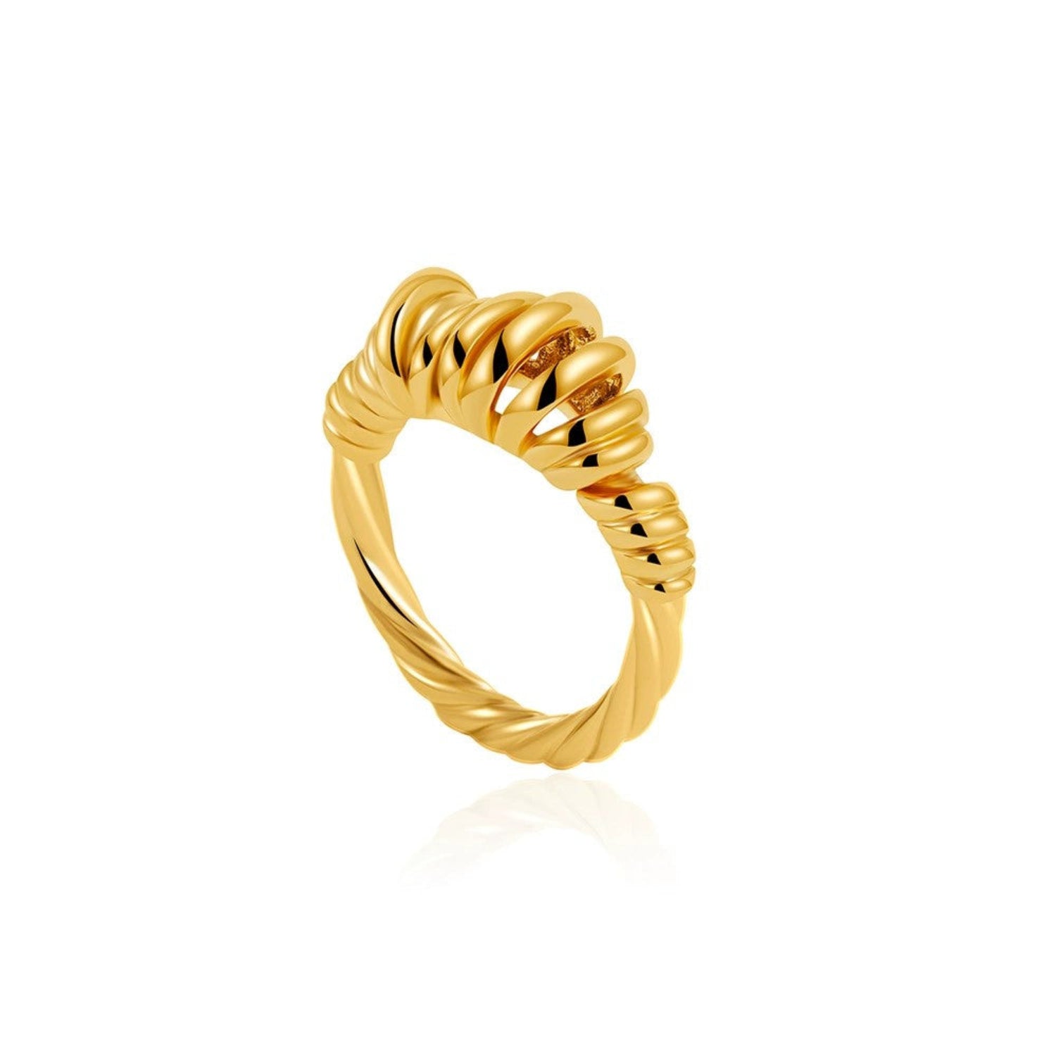 Golden Twist Dome Ring JLTR0630