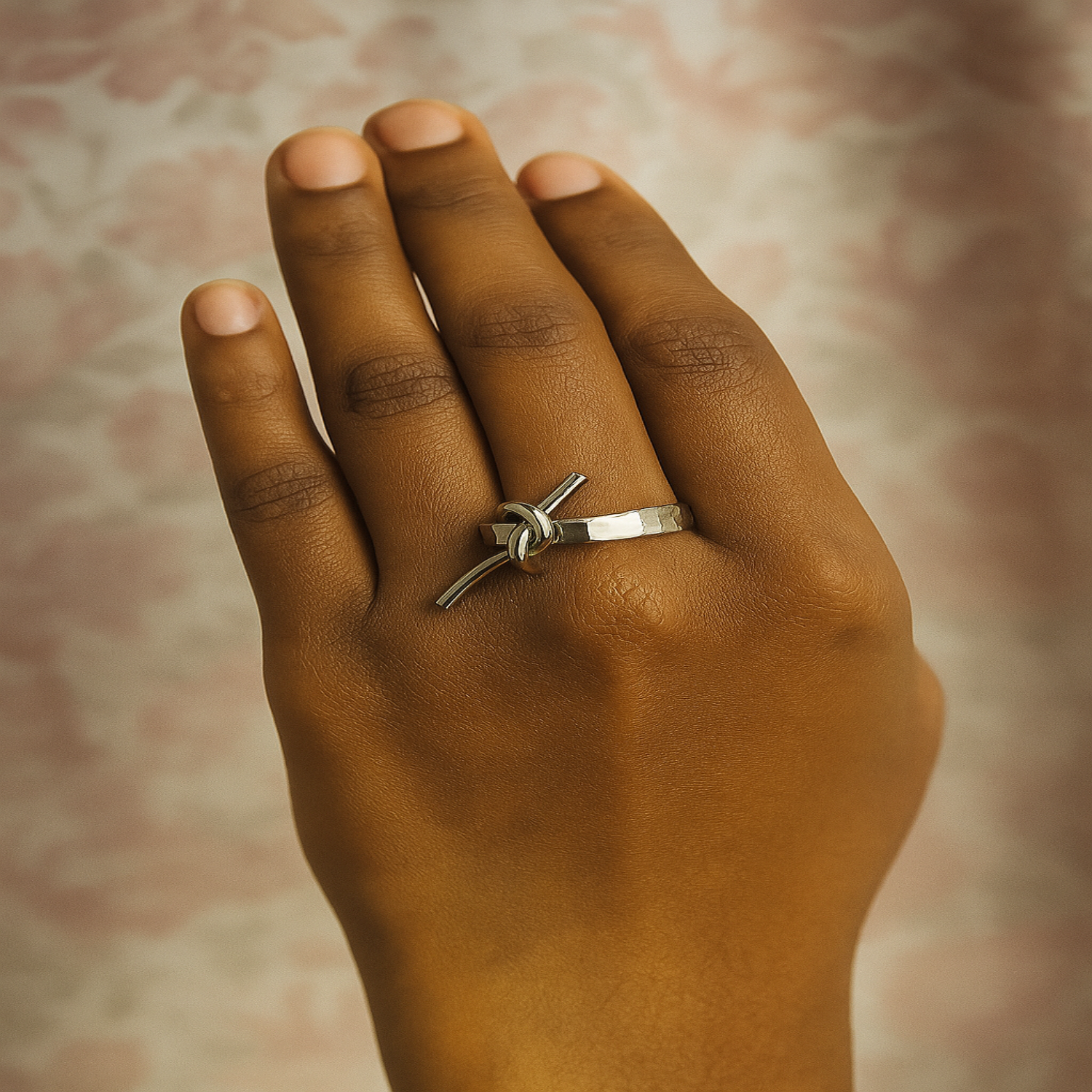 Silver Knot Open Ring JLTR0644