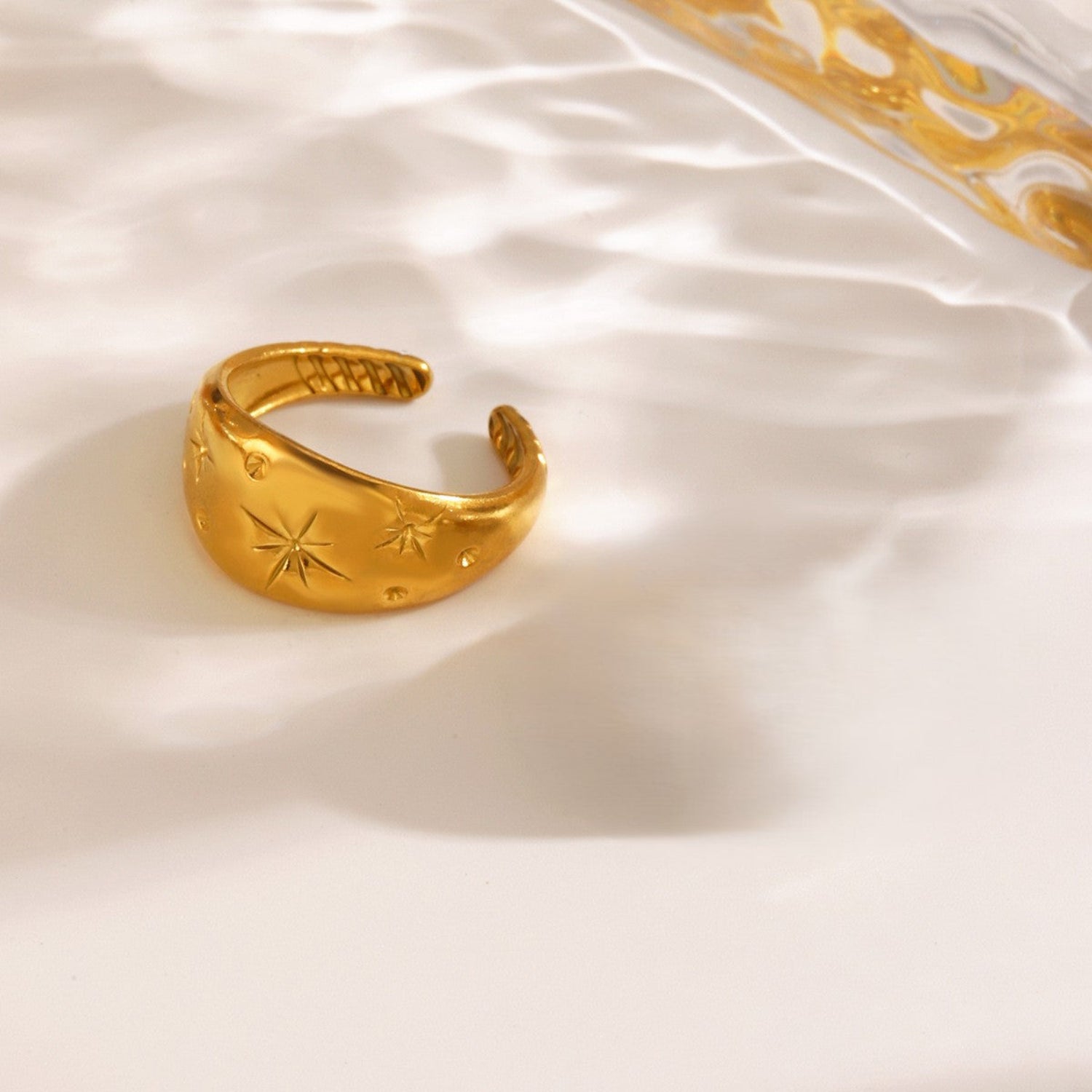 Golden Celestial Star Dome Ring JLTR0753