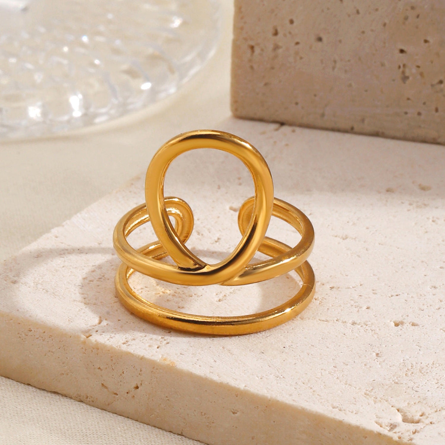 Golden Loop Multi-Band Statement Ring JLTR0759
