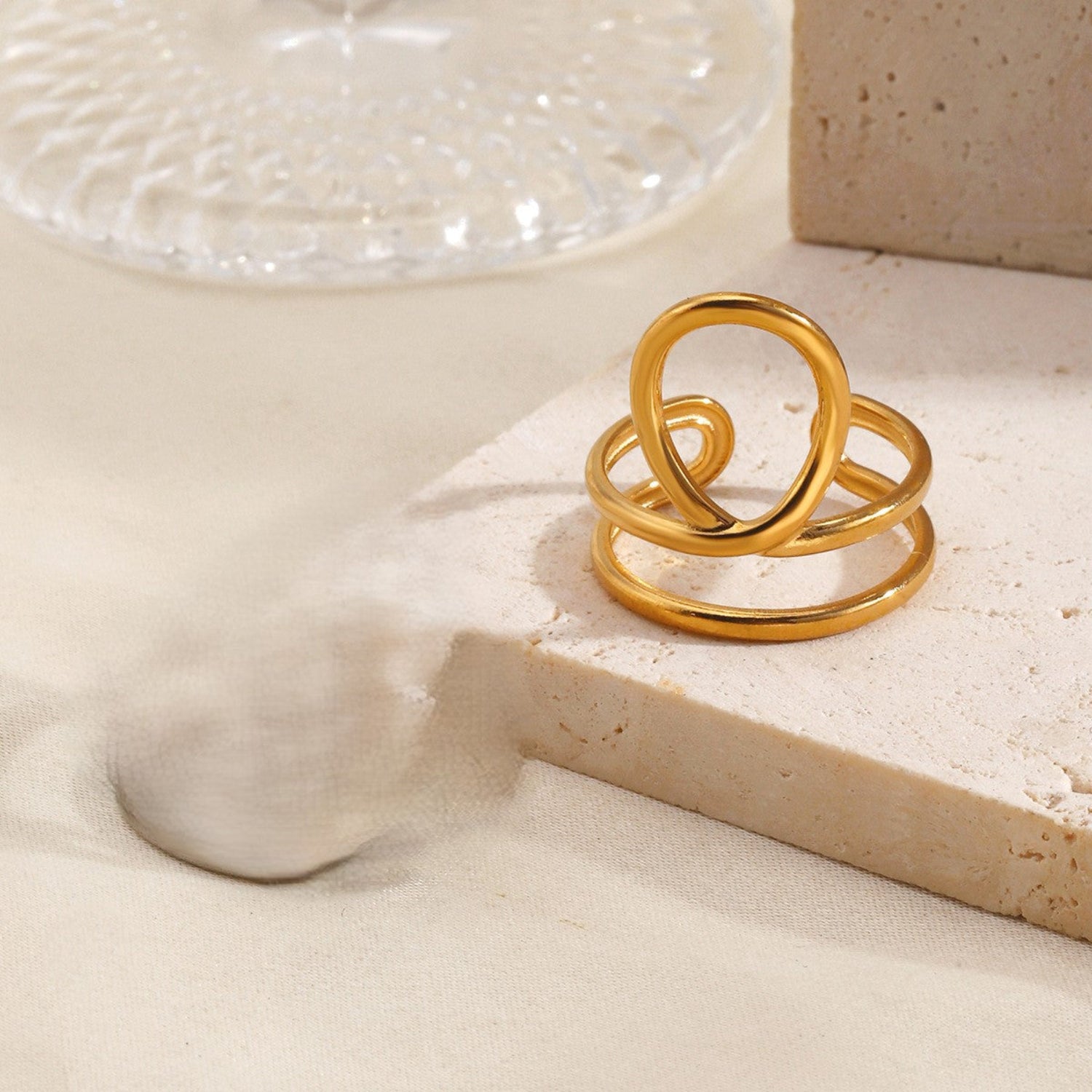 Golden Loop Multi-Band Statement Ring JLTR0759