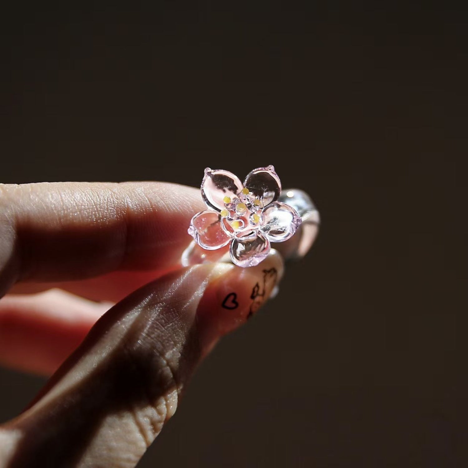 Pink Blossom Floral Ring JLTR0768
