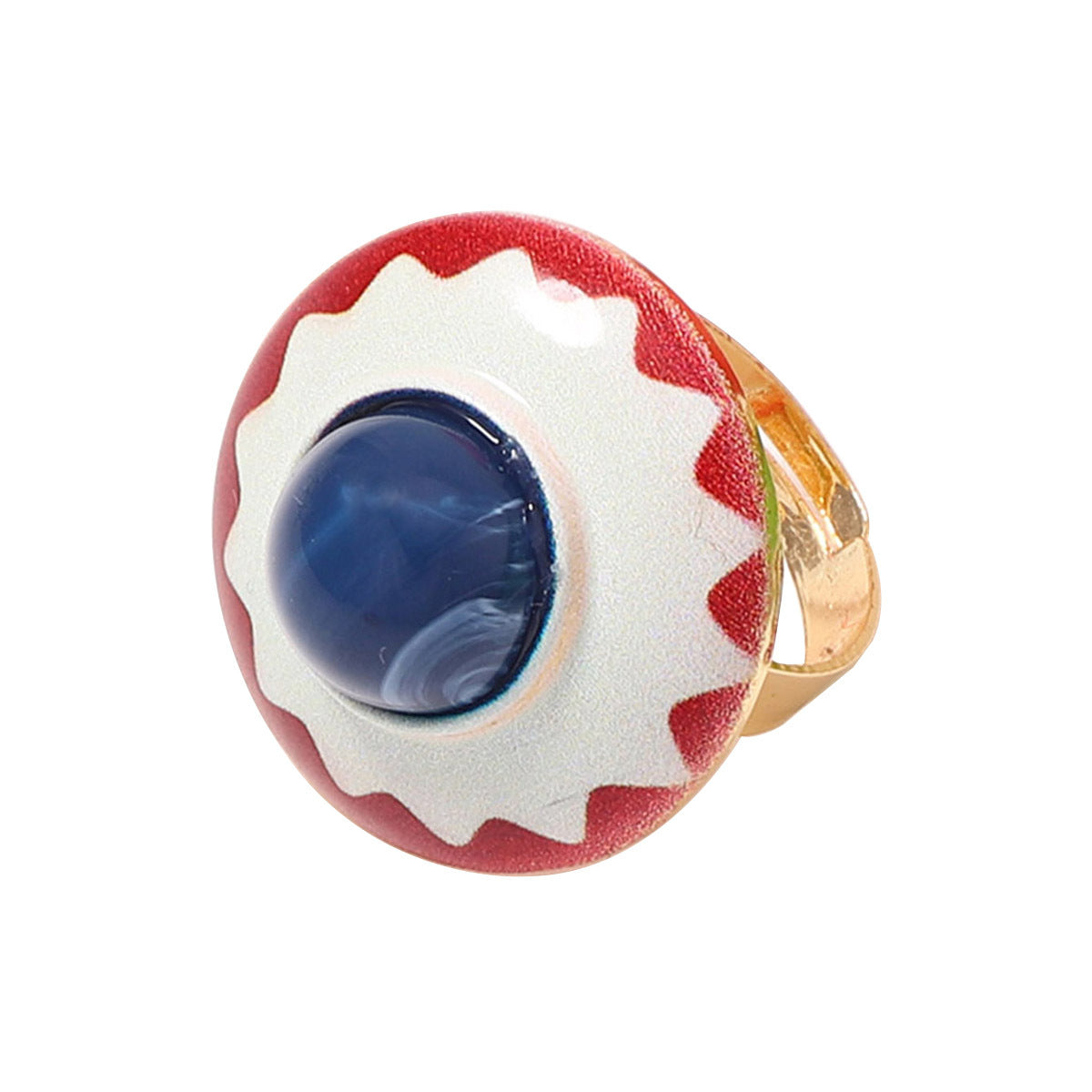 Charming Round Scalloped Ring JLTR0778