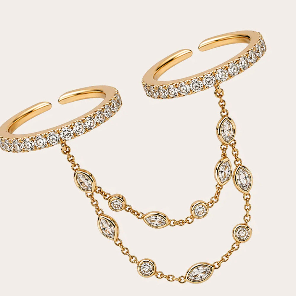 Gold Chain-Linked Ring JLTR0821