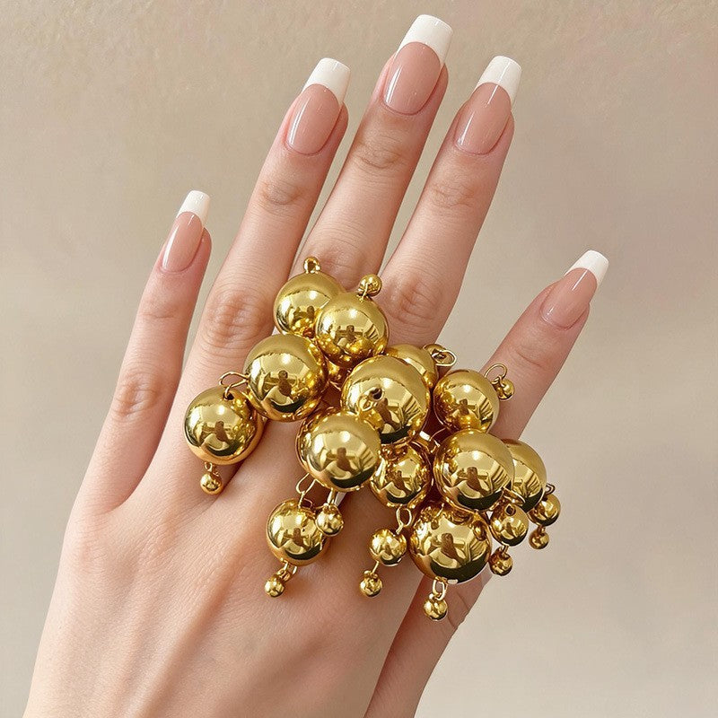Gold Cluster Statement Ring JLTR0824