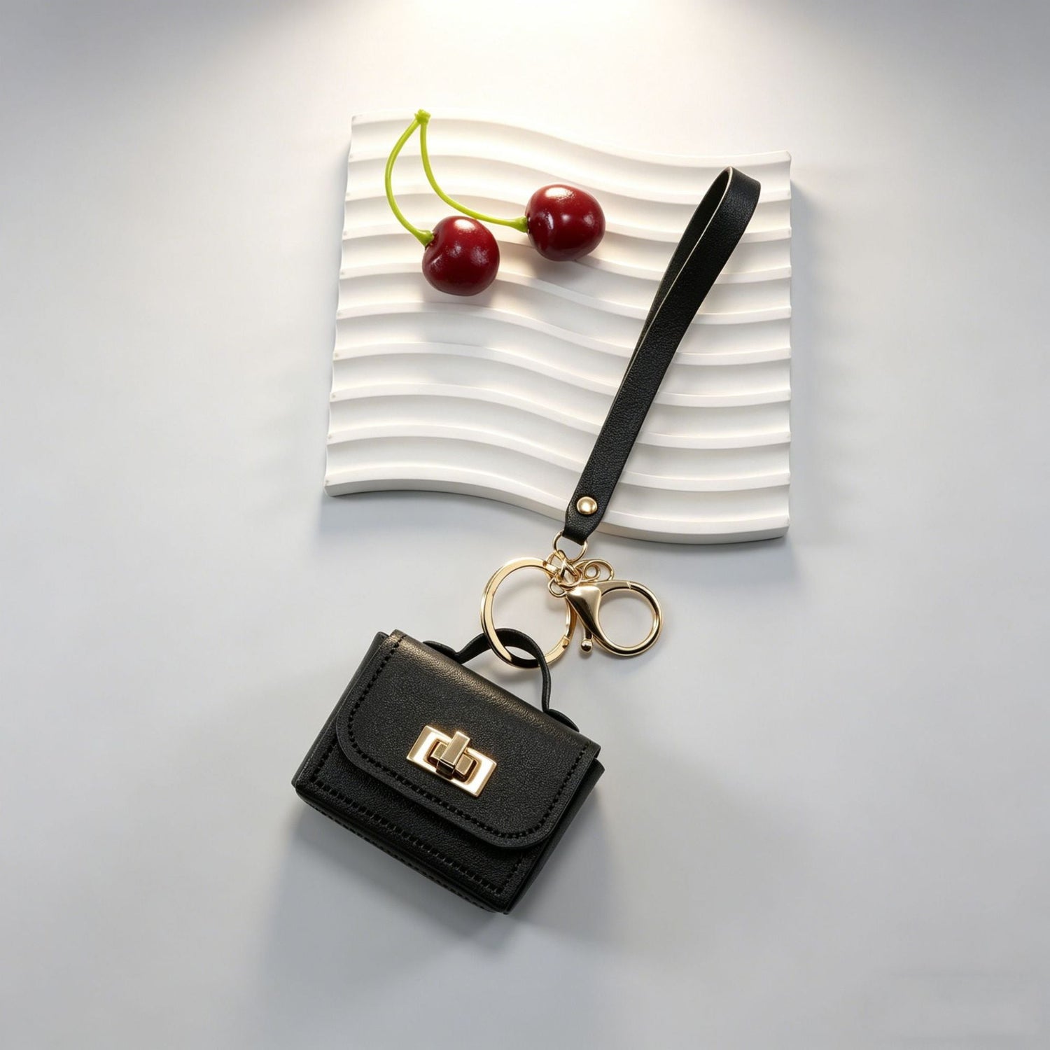 Black Mini Bag Keychain MWK0031