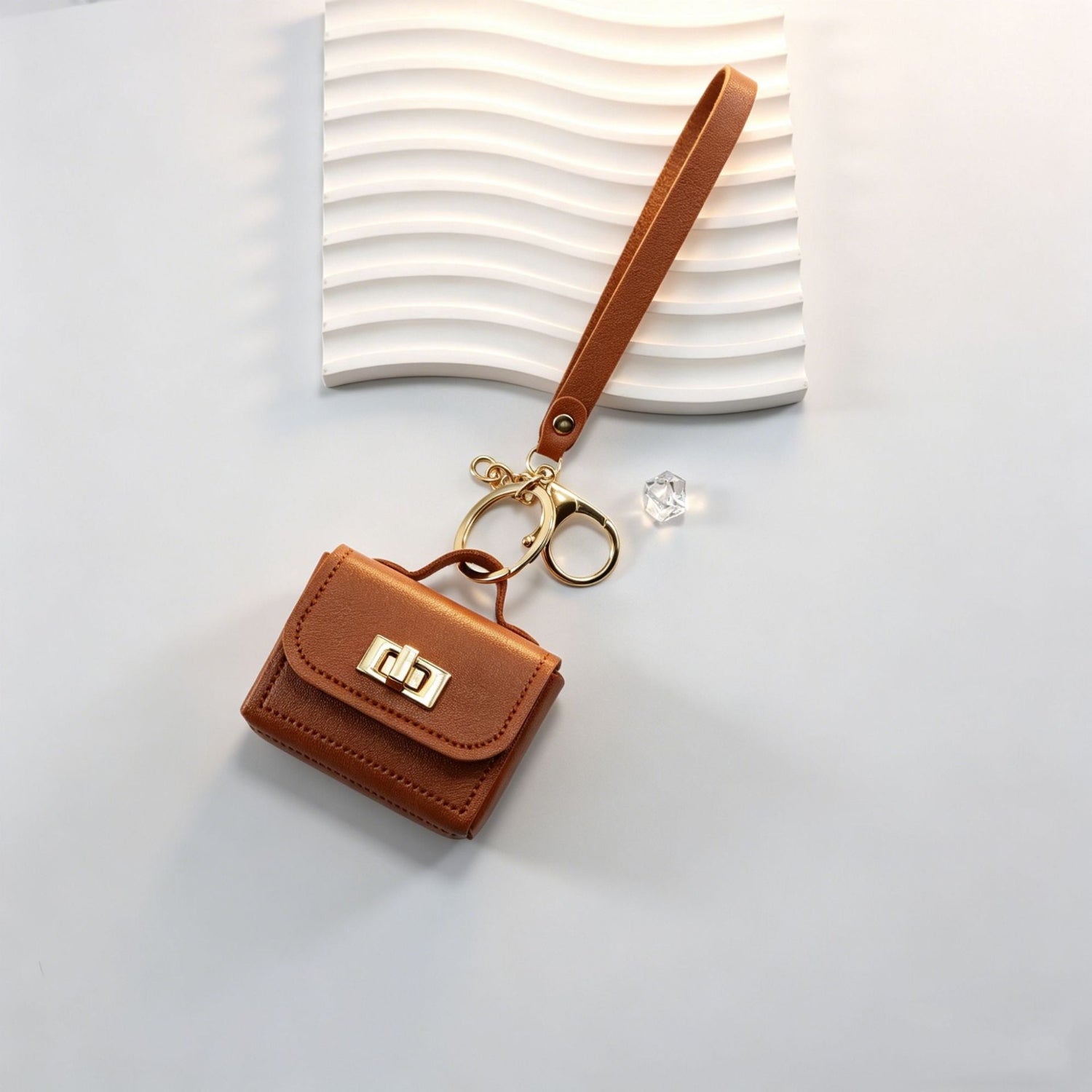 Brown Mini Bag Keychain MWK0032