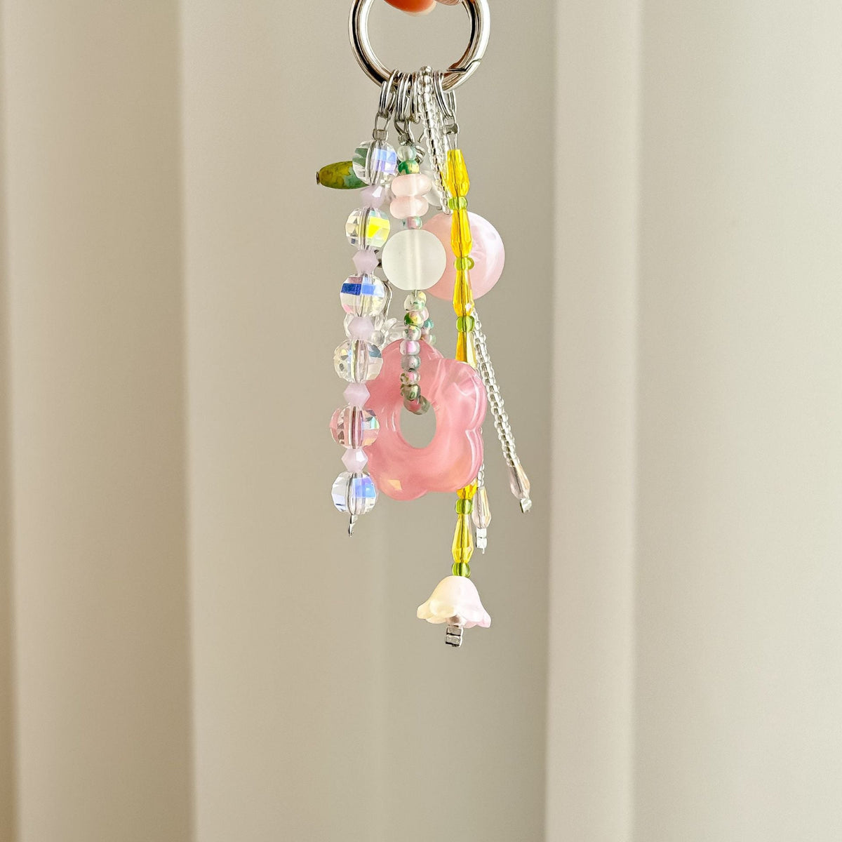 Pink Cute Flower Bagcharms MWK0078