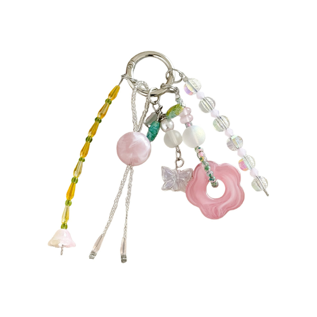 Pink Cute Flower Bagcharms MWK0078