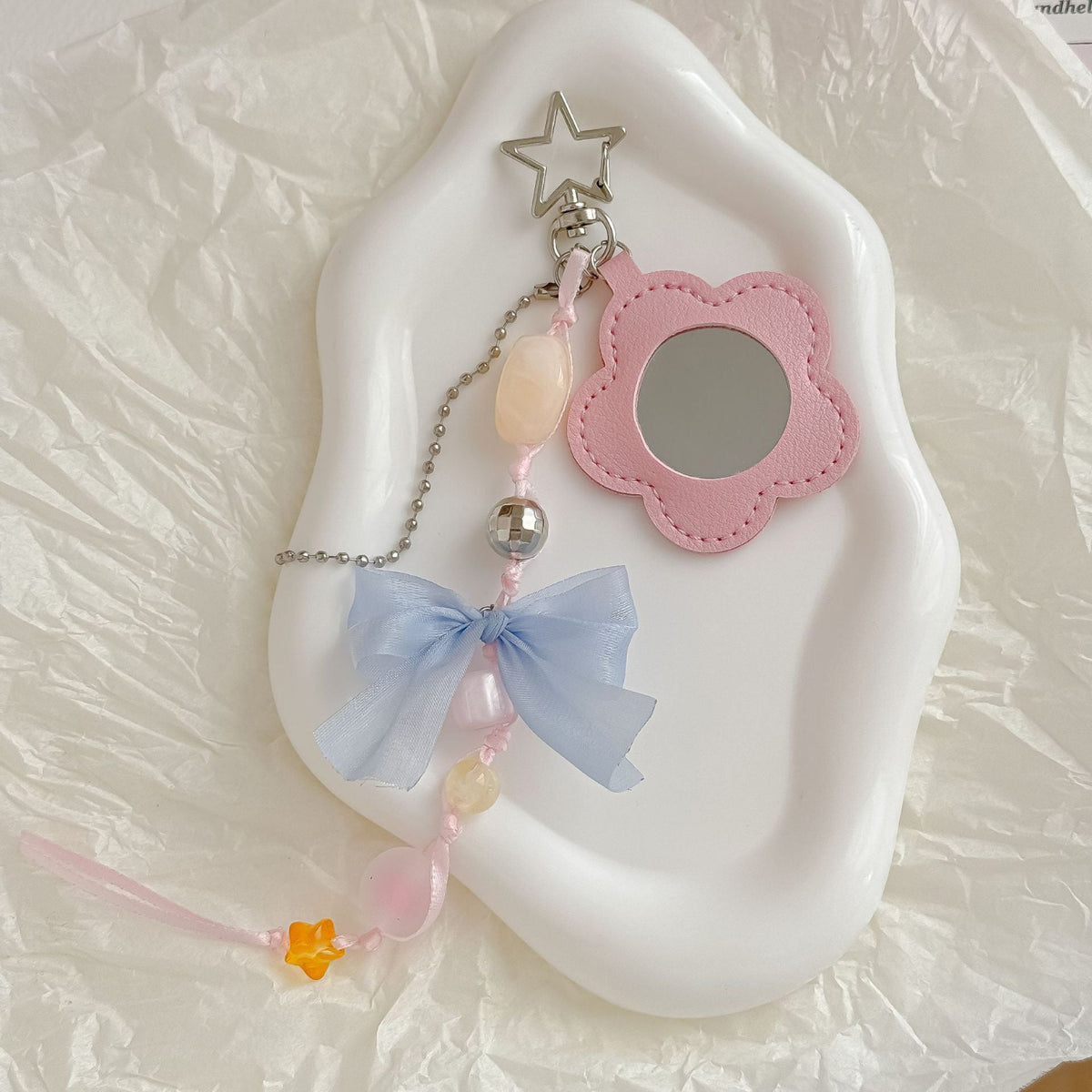 Pink Cute Flower Bagcharms MWK0080