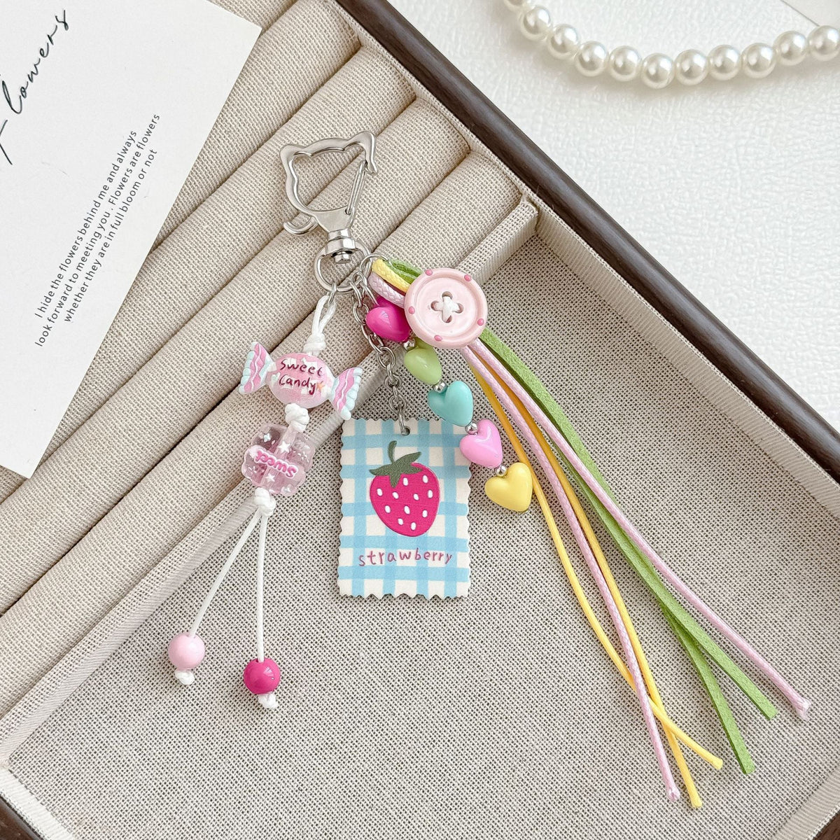 Multicolor Cute Heart Bagcharms MWK0081