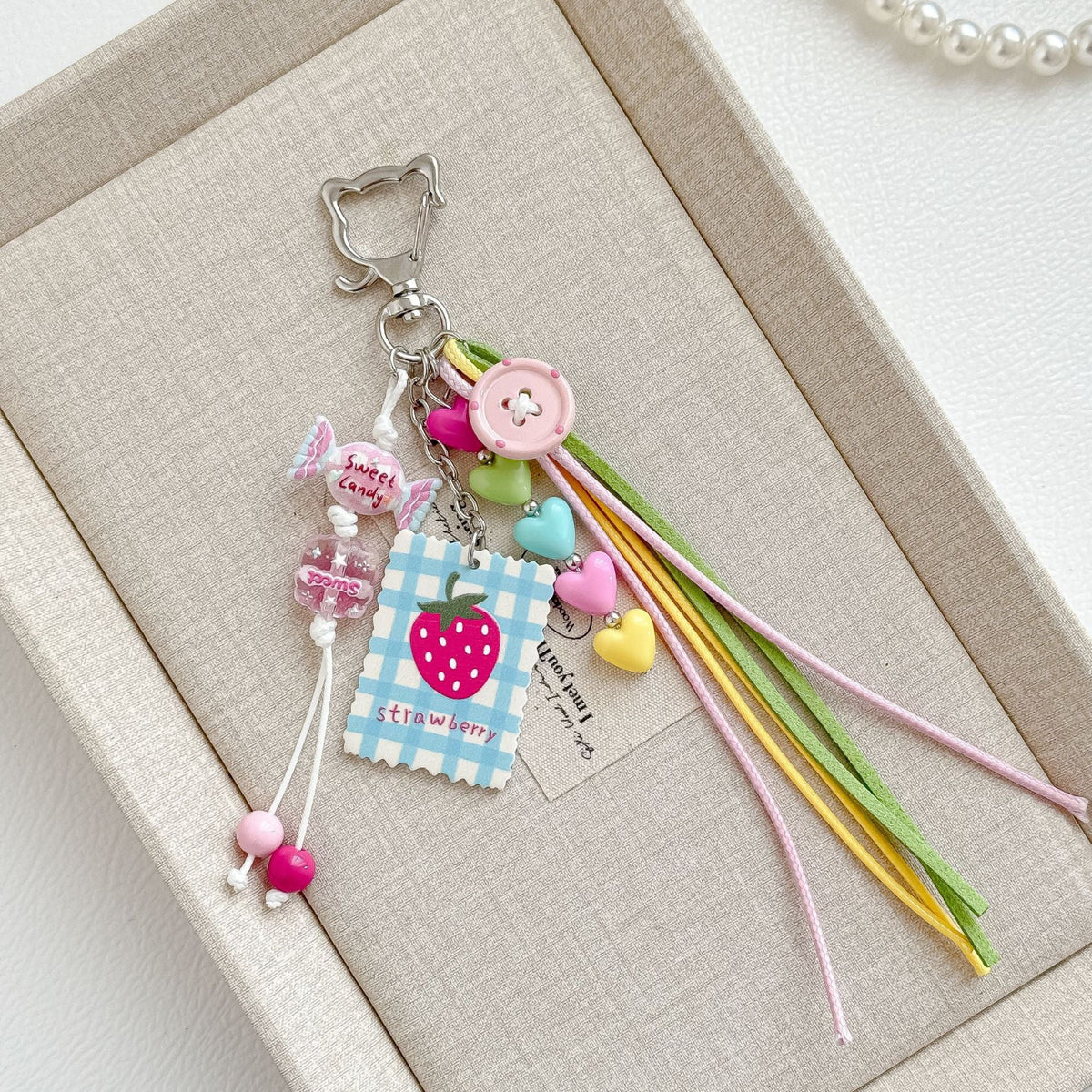Multicolor Cute Heart Bagcharms MWK0081