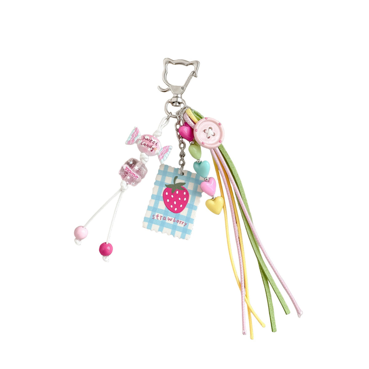 Multicolor Cute Heart Bagcharms MWK0081
