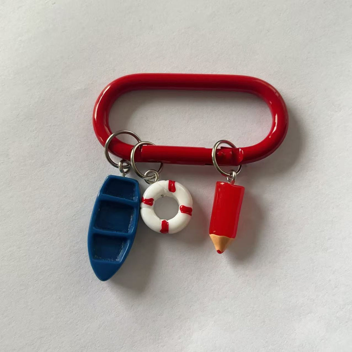 Red Cute Boat Bagcharms MWK0090