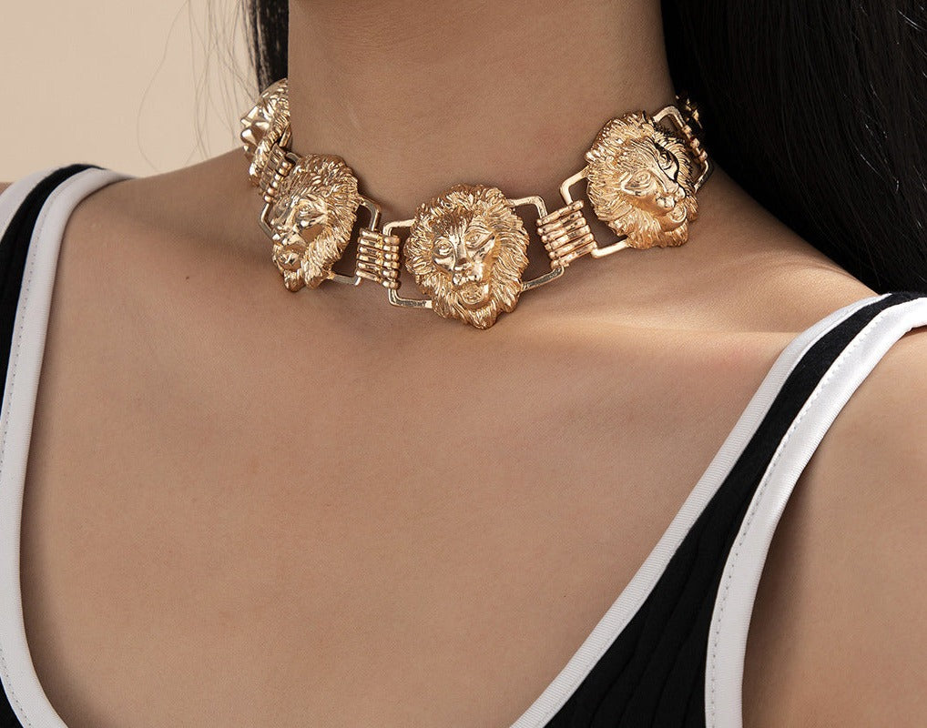 Just Lil Things Artificial Leo Torque Anti-Tarnished Necklace jltn0726