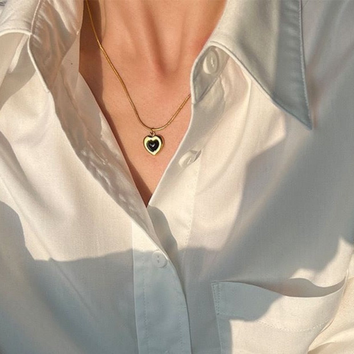 Just Lil Things Artificial Chain with heart pendant- Necklace jltn0706