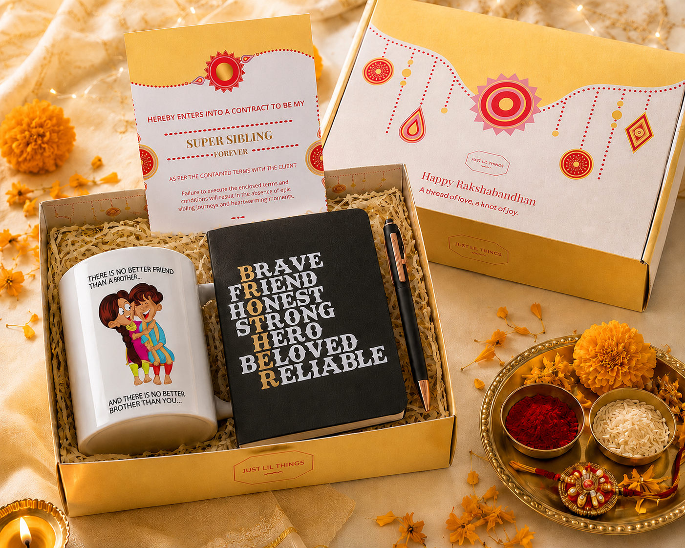 Thoughtful Brother Essentials Rakhi Gift Hamper RC0012