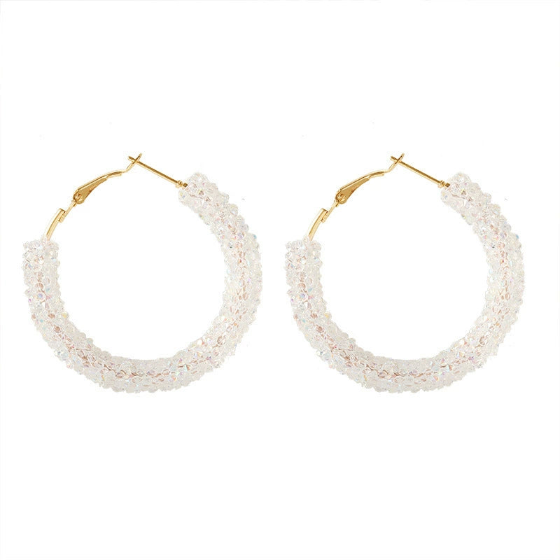just-lil-things-white snowy cystal-hoop earring-jlt10580
