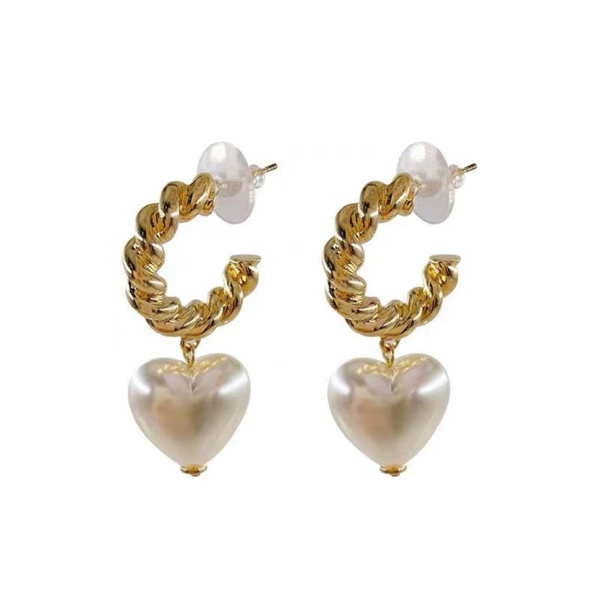 Delight Heart With Half Hoop Earrings JLT11231