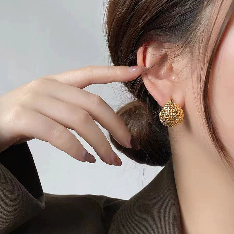 Just lil things Gold Pin Earrings jlt11459