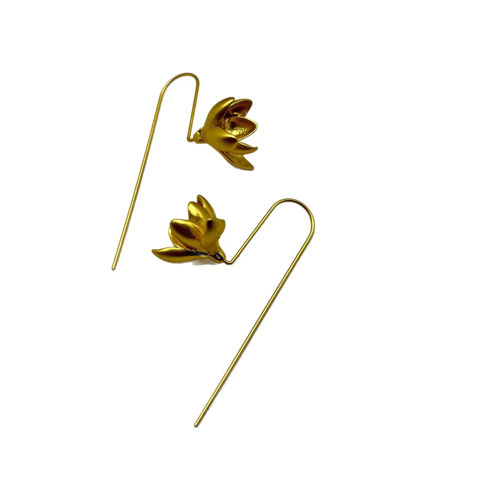 Golden Bloom Drop Earrings jlt11575