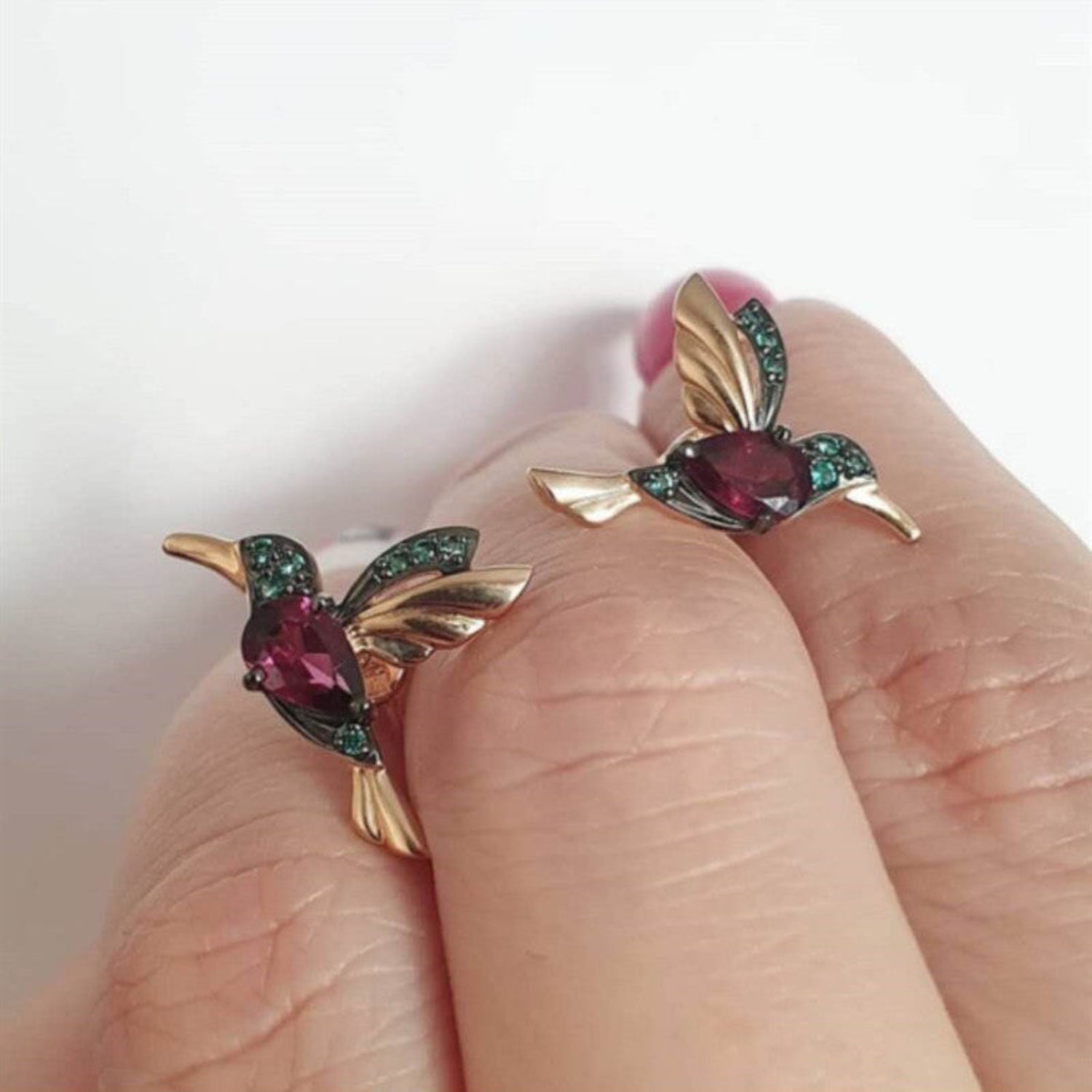 Hummingbird Gold Threader Earrings JLT13649