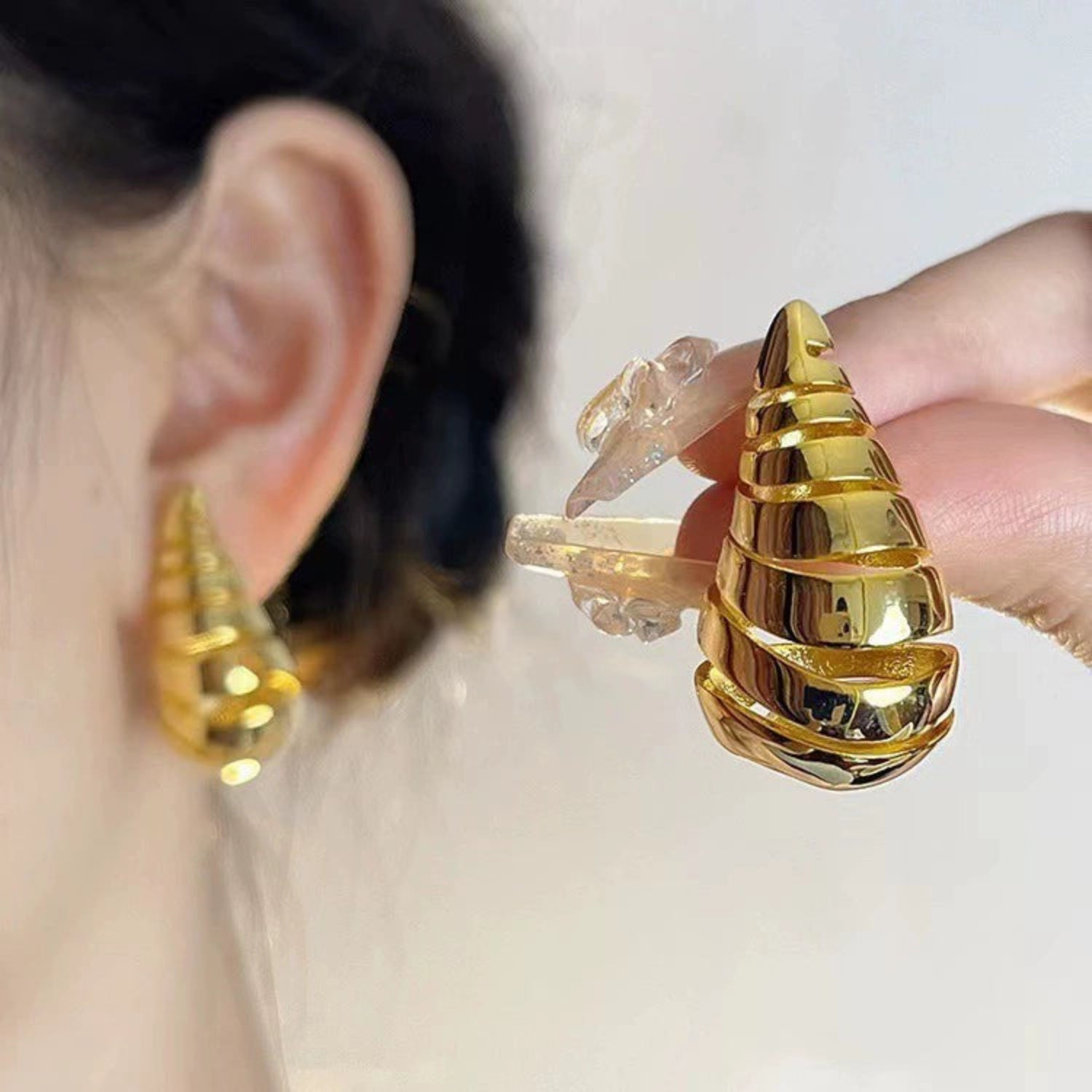 Just Lil Things Gold Pin Earrings jlt11893