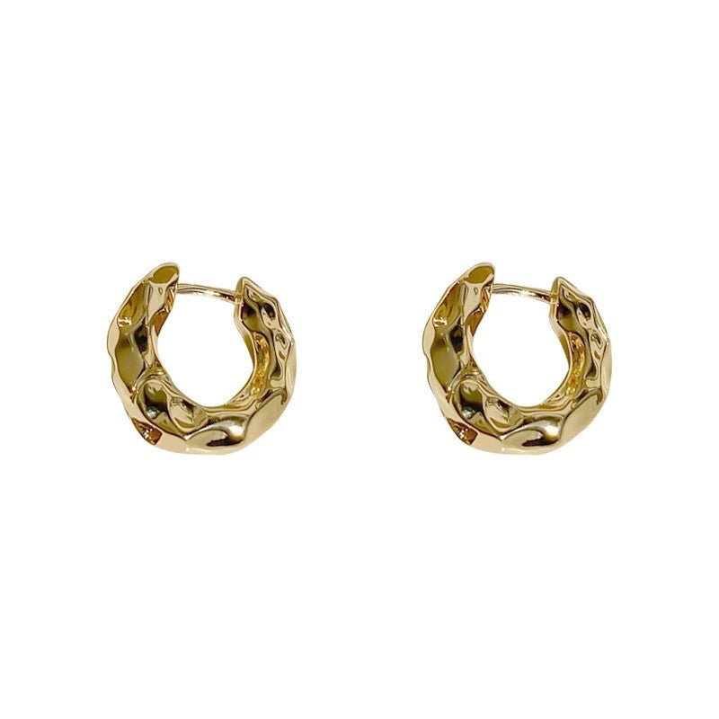 Gold Pop Hoop Earrings JLT11972