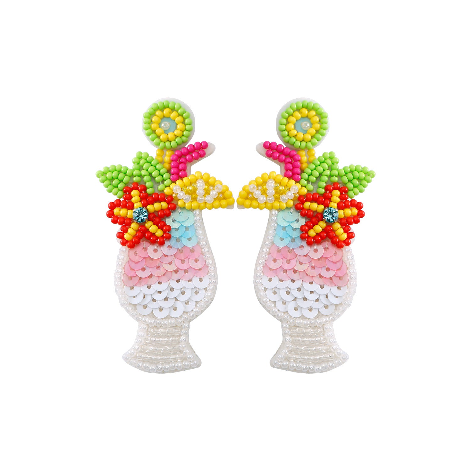 Just Lil Things Multi Color Pin Earrings