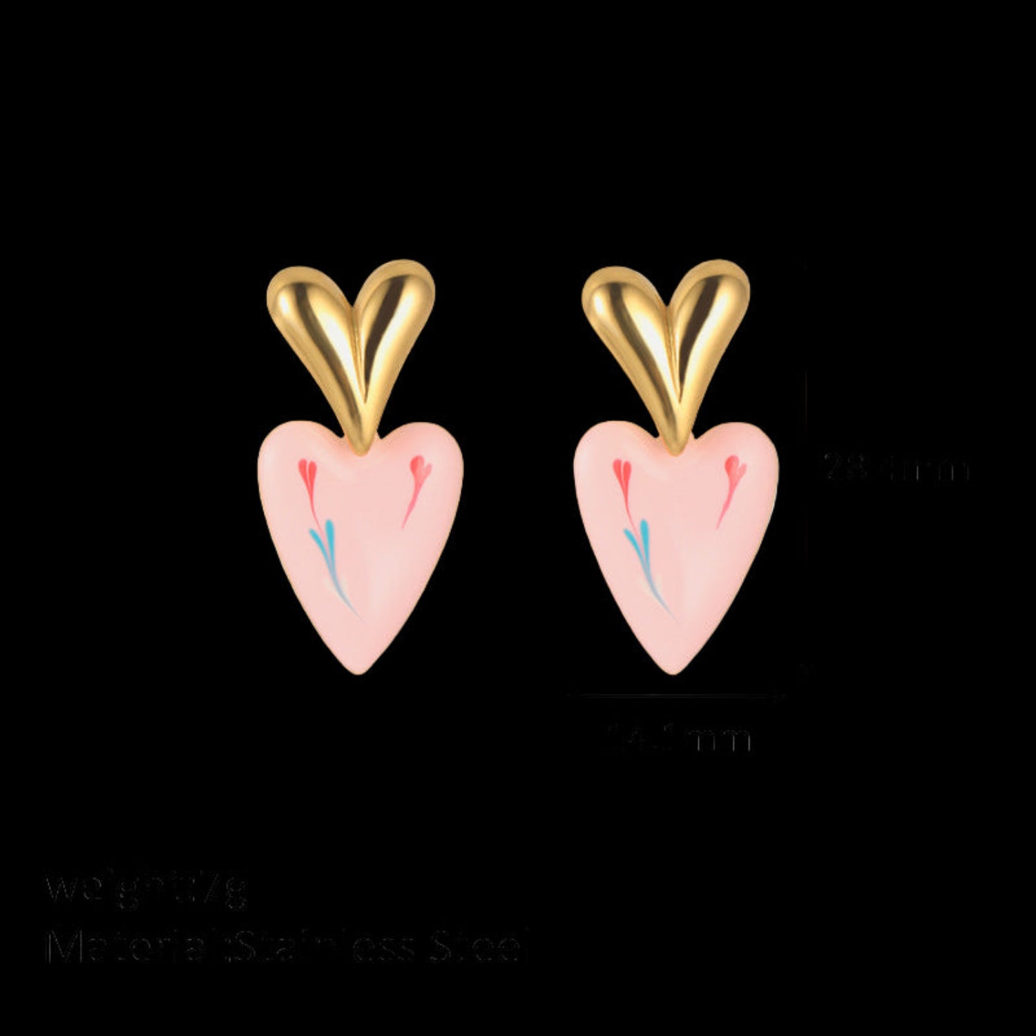 Just Lil Things Multi Color Pin Earrings