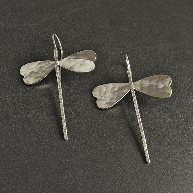 Dragonfly Textured Drop Earrings JLT12788