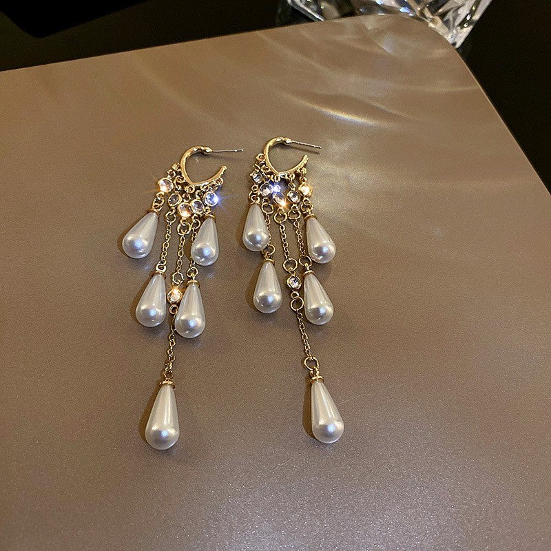 Vintage Carolee Luxe Gold Drop Earrings JLT12799