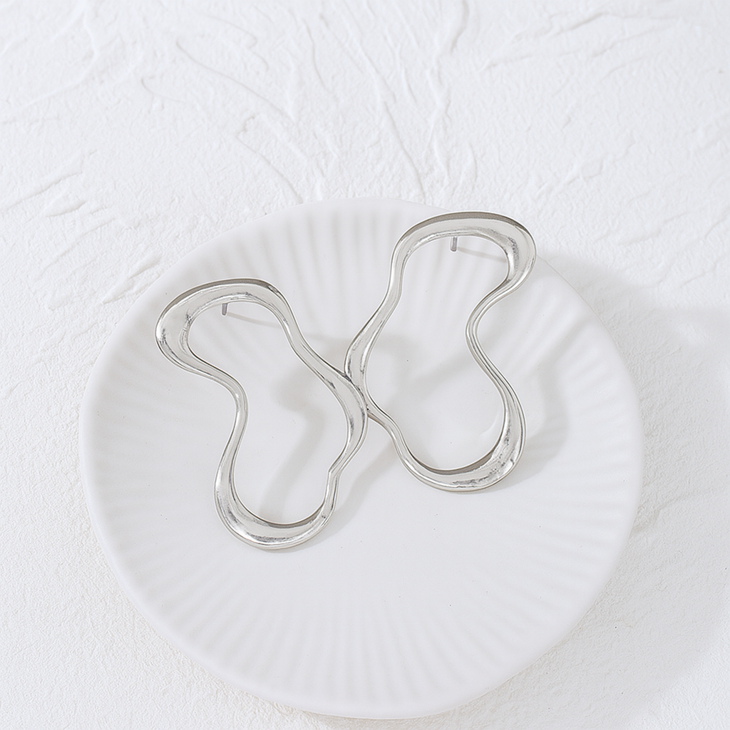 three-dimensional love earrings jlt13086