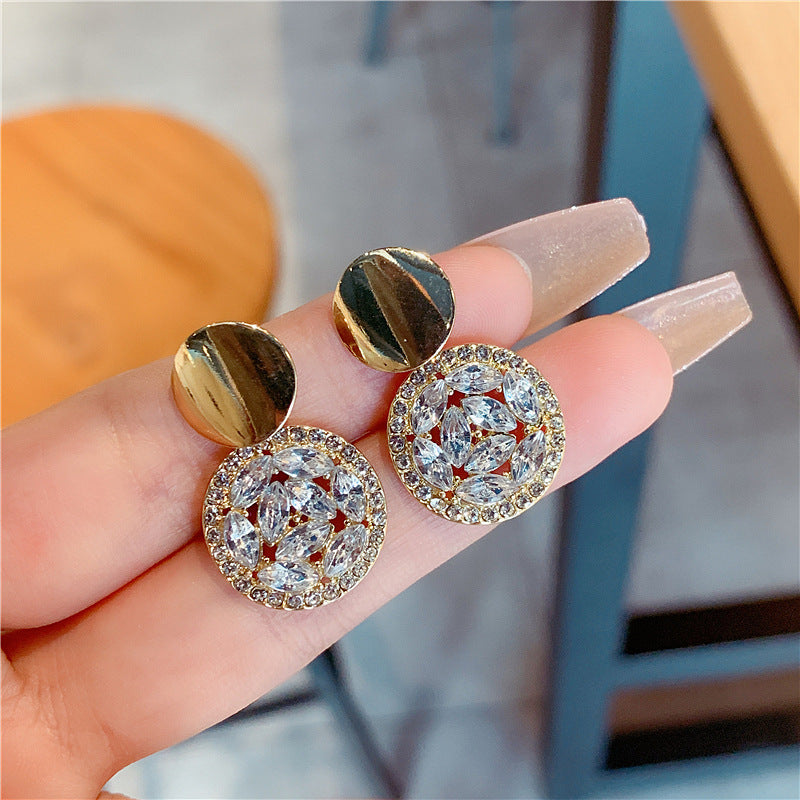 bright round high-end earrings jlt13088