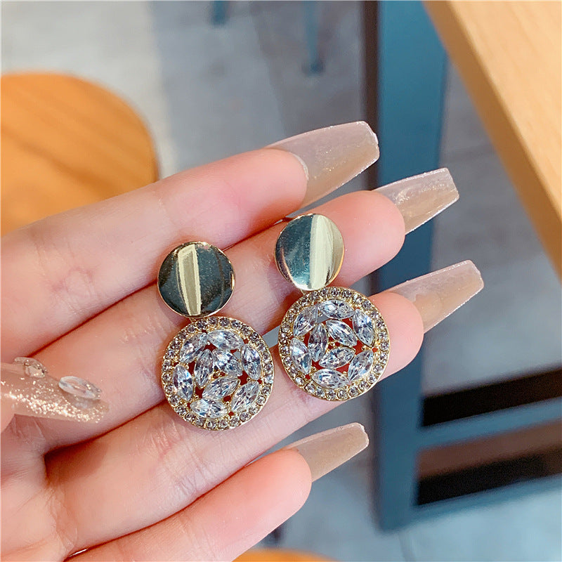bright round high-end earrings jlt13088