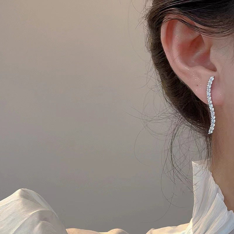 Simple single line earrings jlt13117
