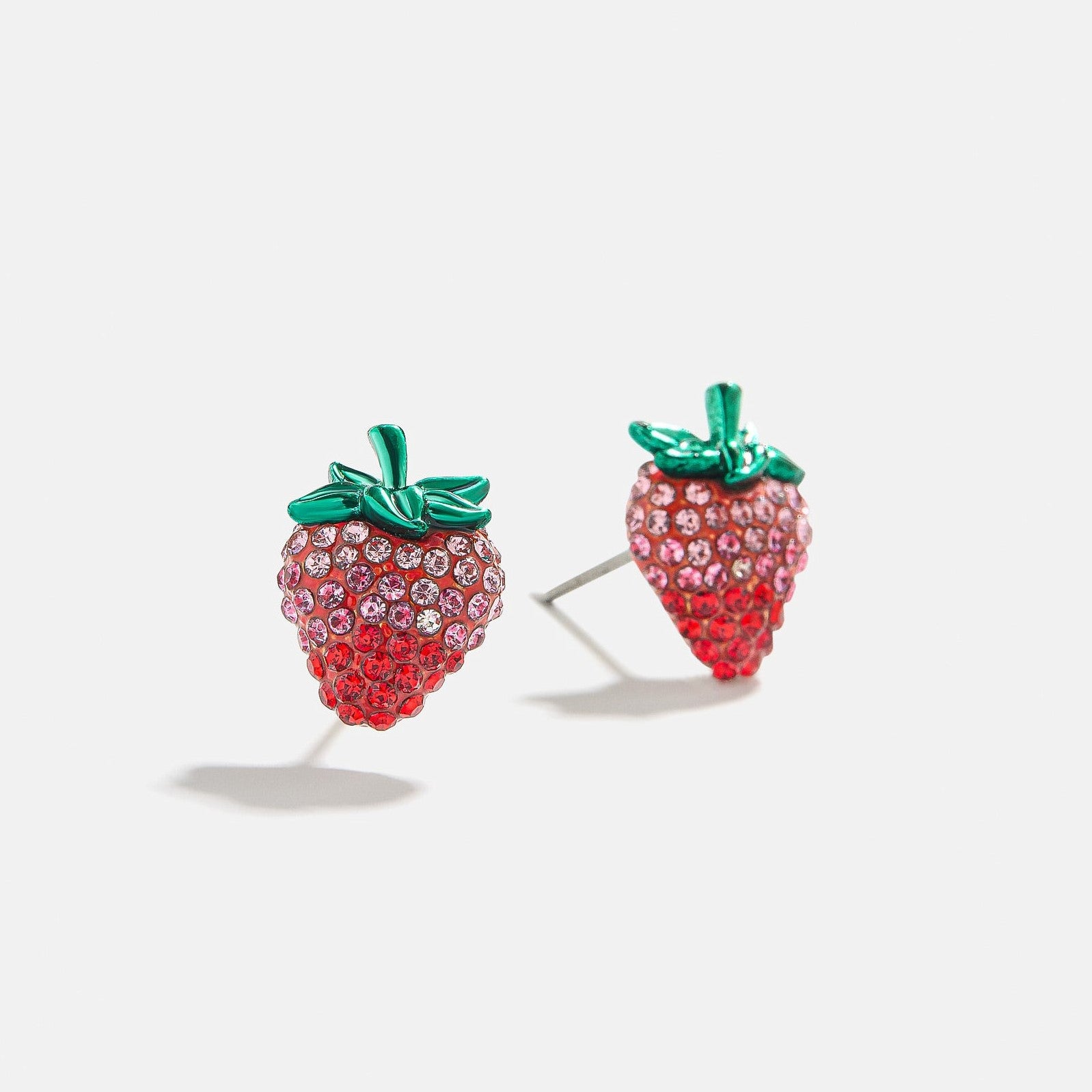 Summer beach fruit series earrings strawberry holiday full diamond earrings jlt13291