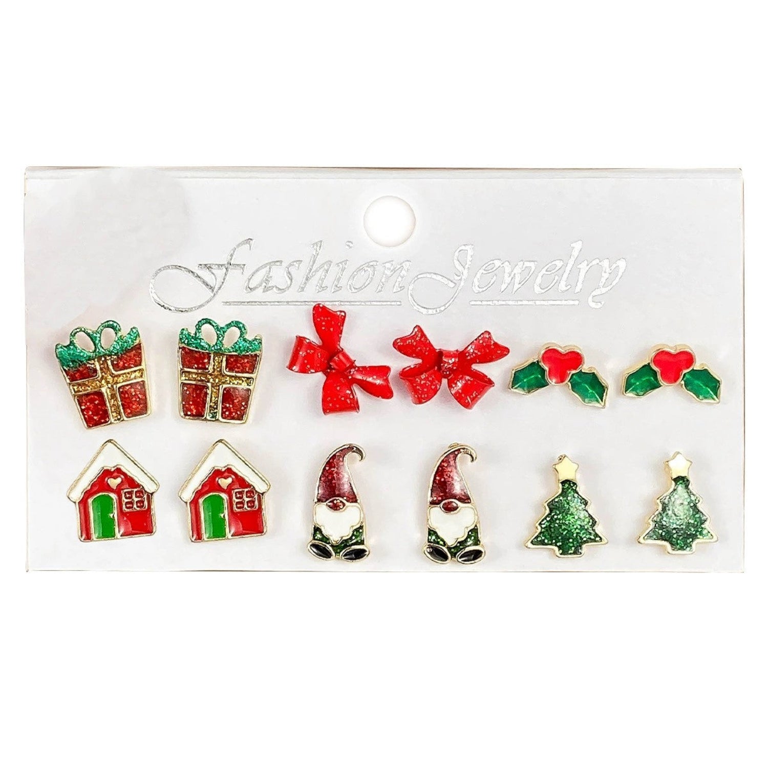 Just Lil Things Christmas Mini Earring Set jlt13361 (6 Pairs)