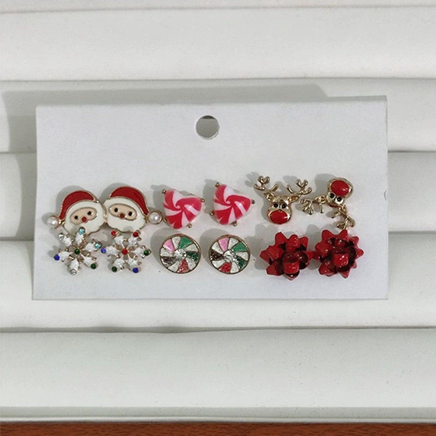 Just Lil Things Christmas Mini Earring Set jlt13363 (6 Pairs)
