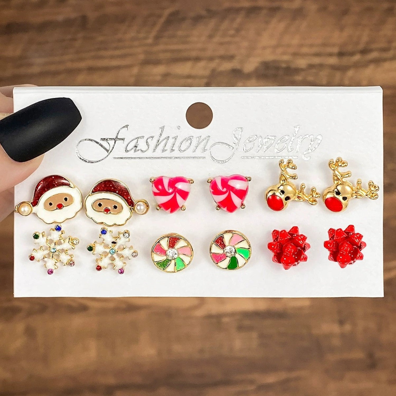 Just Lil Things Christmas Mini Earring Set jlt13363 (6 Pairs)