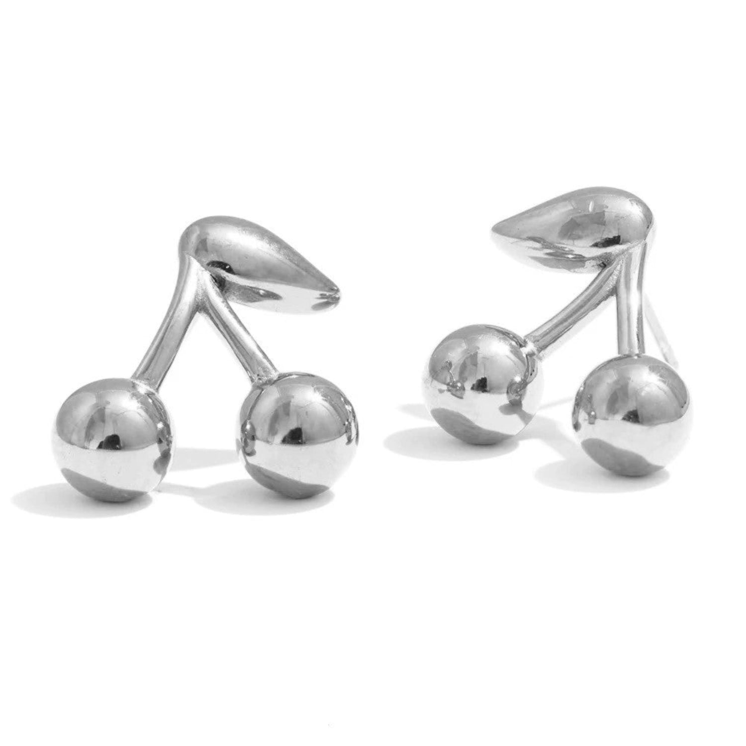 Just Lil Things Silver Cherry Drop Earrings jlt13372